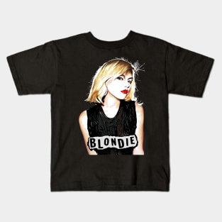 Blondie Rare Photo Vintage Halftone Kids T-Shirt